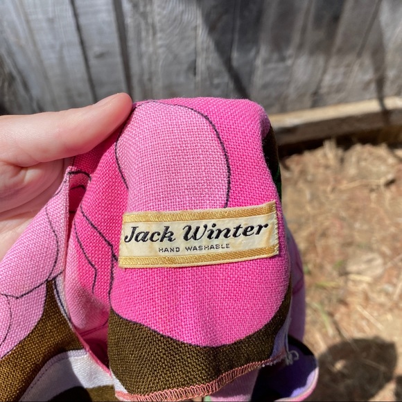 1960s Vintage Mod Floral Sleeveless Tank Top Shirt - Picture 5 of 7